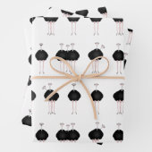 Strauße Wrapping Paper Sheets Geschenkpapier Set (Beispiel)