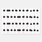 Strauße Wrapping Paper Sheets Geschenkpapier Set (Vorderseite)