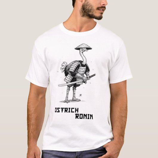Straußen Ronin T-Shirt (Vorderseite)