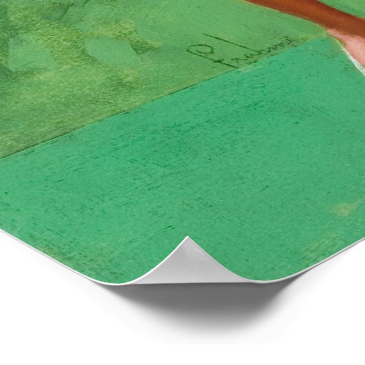 StraußenButton nach oben Poster (Ecke)