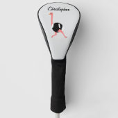 Straußendesign Golf Headcover (Vorderseite)