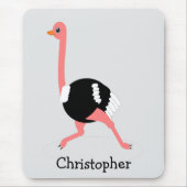 Straußendesign Mousepad (Vorne)