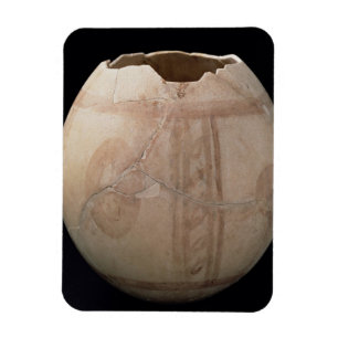 Straußenei, geschnitten in Form einer Vase aus Pui Magnet