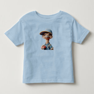 Straußenfick in einer Höhle mit einem roten Auto Kleinkind T-shirt