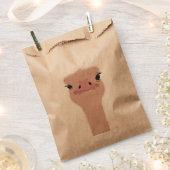 Straußengesicht Geschenktütchen (Ausgeschnitten)