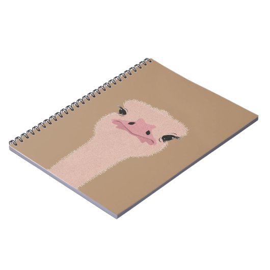 Straußengesicht Notizblock (Linke Seite)