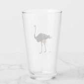 Straußenglas Glas (Rückseite)