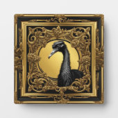 Straußengoldzierrahmen Fotoplatte (Vorderseite)