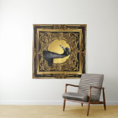 Straußengoldzierrahmen Wandteppich (Beispiel (Horizontal))