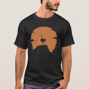 Straußenkostüm Sonnenuntergang Berg & Wald C T-Shirt