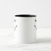 Straußenmatte Sketch, Coole Vogelkunst Tasse (Zentrum)