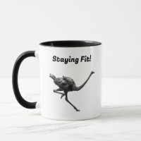 Straußenmatte Sketch, Coole Vogelkunst