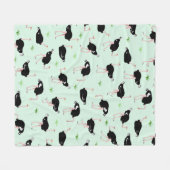 Straußenmuster Fleecedecke (Vorderseite (Horizontal))