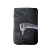 Straußenportrait Badematte (Vorderseite Vertikal)