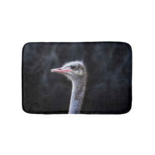 Straußenportrait Badematte