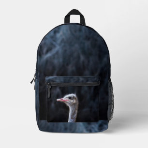 Straußenportrait Bedruckter Rucksack