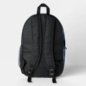 Straußenportrait Bedruckter Rucksack (Rückseite)
