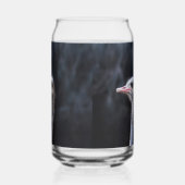 Straußenportrait Dosenglas (Rechts)