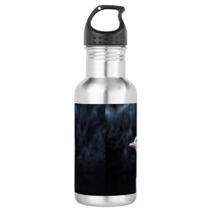 Straußenportrait Edelstahlflasche
