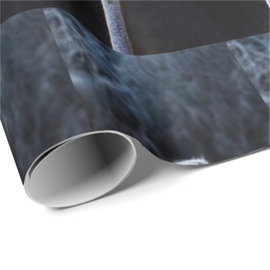 Straußenportrait Geschenkpapier (Rolleneckpunkt)