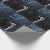 Straußenportrait Geschenkpapier (Ecke)