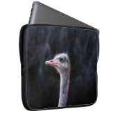 Straußenportrait Laptopschutzhülle (Vorne Rechts)