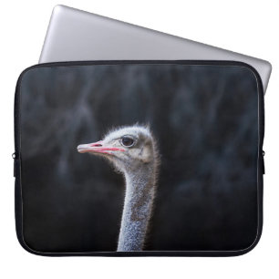 Straußenportrait Laptopschutzhülle