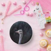 Straußenportrait Pappteller (Party)