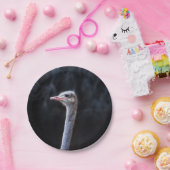 Straußenportrait Pappteller (Party)