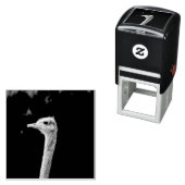 Straußenportrait Permastempel (Beispiel)