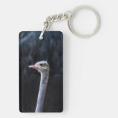 Straußenportrait Schlüsselanhänger (Rückseite)