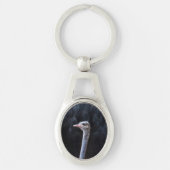 Straußenportrait Schlüsselanhänger (Vorderseite)