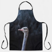 Straußenportrait Schürze (Vorderseite)