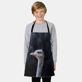 Straußenportrait Schürze (Getragen)