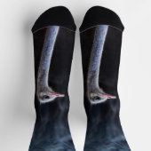 Straußenportrait Socken (Oben)