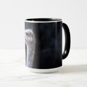 Straußenportrait Tasse (VorderseiteRechts)