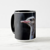 Straußenportrait Tasse (Vorderseite Links)