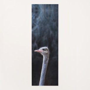 Straußenportrait Yogamatte