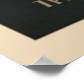 Straußenrauchen als Pipe-Prosecco-Poster Poster (Ecke)