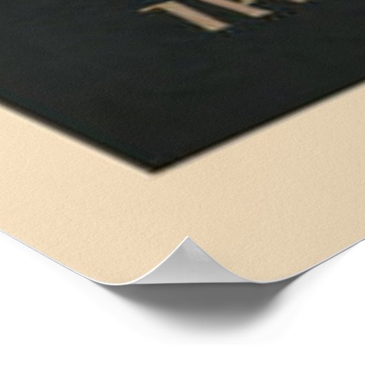 Straußenrauchen als Pipe-Prosecco-Poster Poster (Ecke)