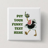 Straußenrennen im Sumpf Button (Vorderseite)