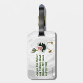 Straußenrennen im Sumpf Gepäckanhänger (Rückseite vertikal)