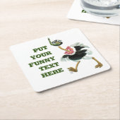 Straußenrennen im Sumpf Rechteckiger Pappuntersetzer (angewinkelt)