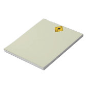 Straußenschild Notizblock (Rotiert)