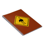 Straußenschild Notizblock (Rechte Seite)