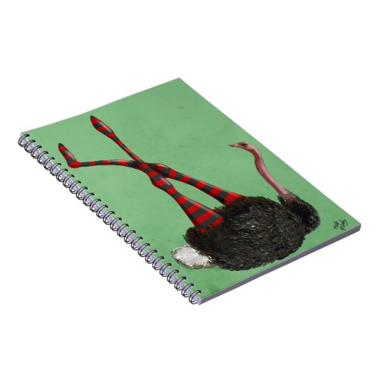 Straußenstrichene Leggings Notizblock (Rechte Seite)