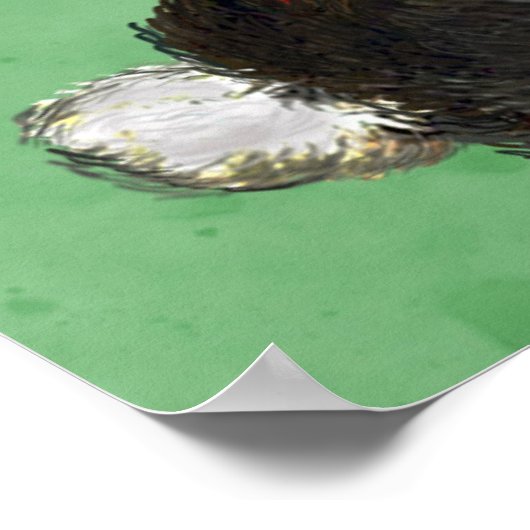 Straußenstrichene Leggings Poster (Ecke)