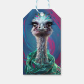 Straußenthema geschenkanhänger (Rückseite)