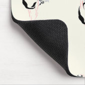 Straußenvogel auf Braun Mousepad (Ecke)