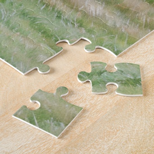 Straußenvögel wandern in einem Rätsel der Wiese Ar Puzzle (Seite)
